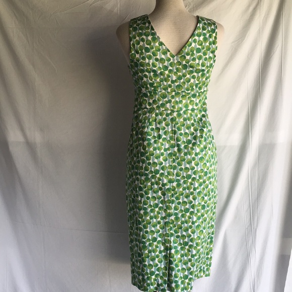 Boden green patterned cotton dress sz4L - Picture 7 of 8